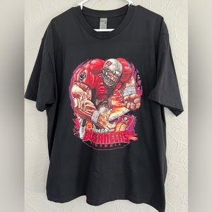 VINTAGE REMAKE TAMPA BAY BUCCANEERS BLACK GRAPHIC SHIRT SIZE XL LIKE NEW 90’S